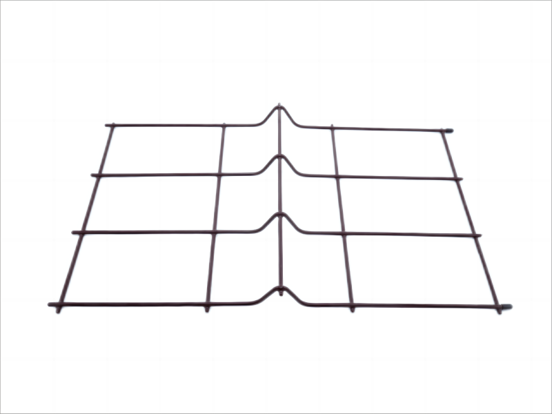 Mesh sample of hot-dip galvanized fence