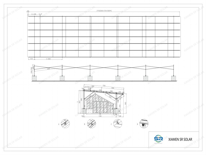 Glass House Pv mounting system