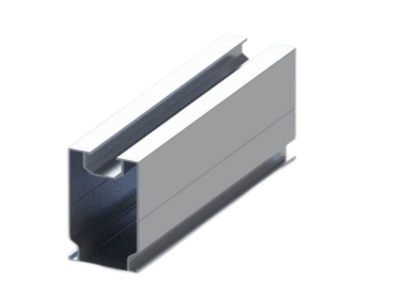 Aluminum solar mounting system rail