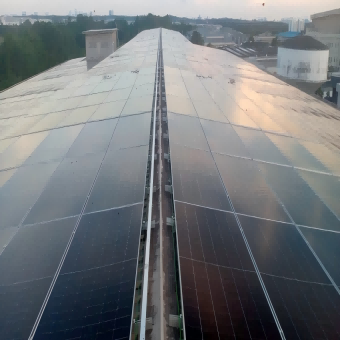 1MW Kelepçeler L Ayaklı Çatı Montaj Sistemi